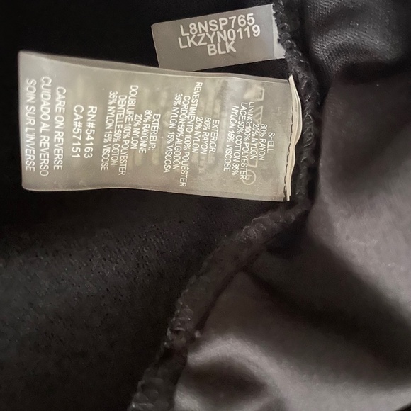 Karl Lagerfeld Paris Black Nedvia Lace Mix Lightweight Sweater Top - Size XS - Picture 8 of 8